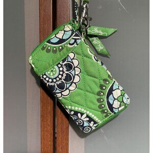 Vera Bradley Mini Wristlet Wallet ID Phone Case Cupcakes Green Spring 2009 VTG